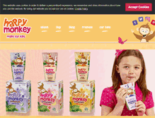 Tablet Screenshot of happymonkeysmoothies.com
